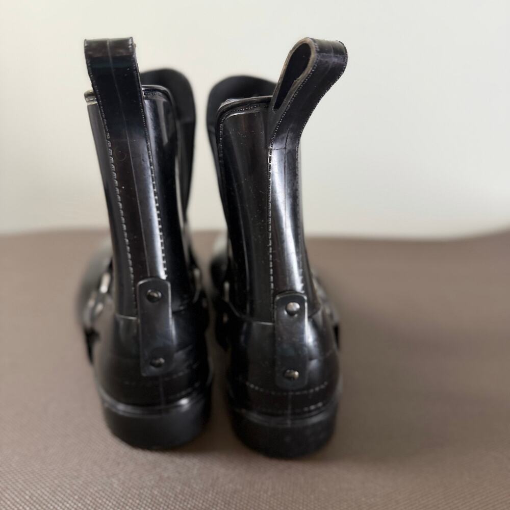 LAUREN RALPH LAUREN Tricia-Bo-Rai Wellies Rain Boots Black Outdoor Size 9B - Picture 4 of 8